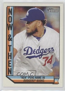 2016 Topps Heritage High Number Now and Then Kenley Jansen #NT-10