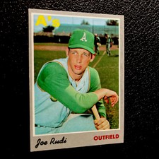 Joe Rudi Oakland A's 1970 Topps Baseball Card #102 • VG/EX