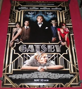 The Great Gatsby Movie Poster 27x40 S/S Leonardo DiCaprio Toby Maguire Mulligan - Bild 1 von 3