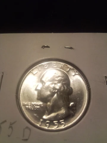 💥 1955-D Uncirculated+   George wash quarter 💥 Cover