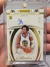 2021-22 Panini Flawless Jonathan Kuminga Gold Autographs Auto RC SSP 05/10 = 1/1