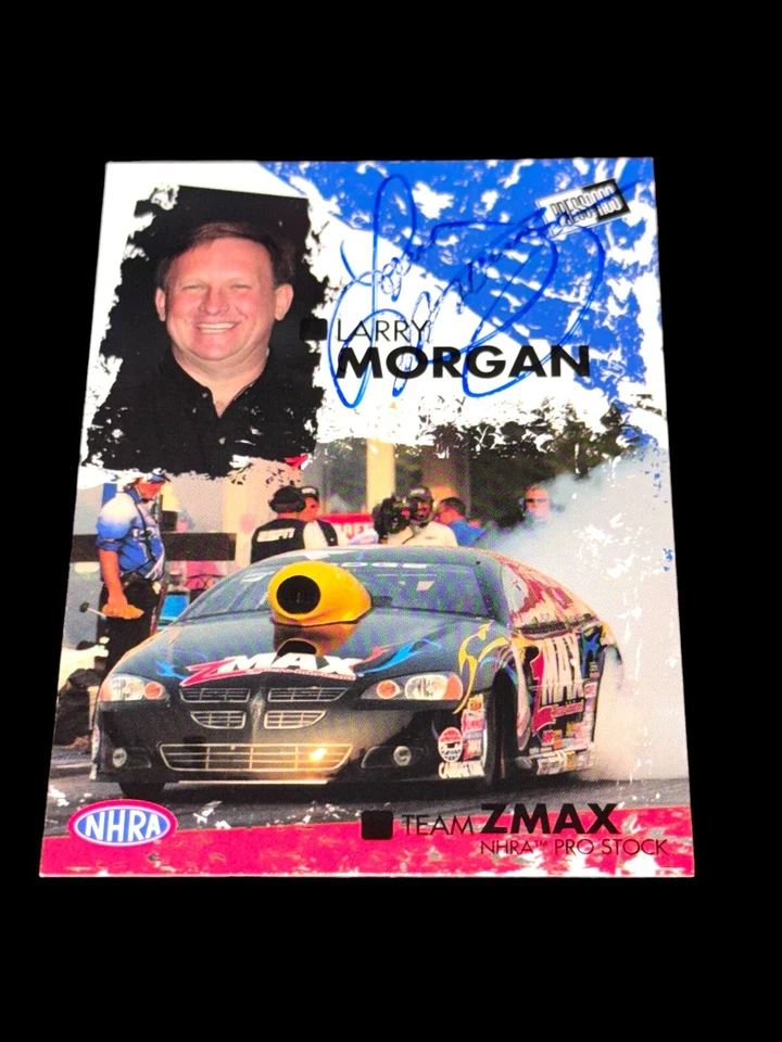 Larry Morgan 2005 PRESS PASS #40 RACING autographed PRO STOCK NHRA card RARE V1 - Image 1 of 1