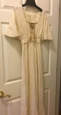 复古 70 年代 Maxi Dress Rags 作者 Kressandra 旧金山婚礼,波西米亚,嬉皮 S7 — 第 1/4 张图片