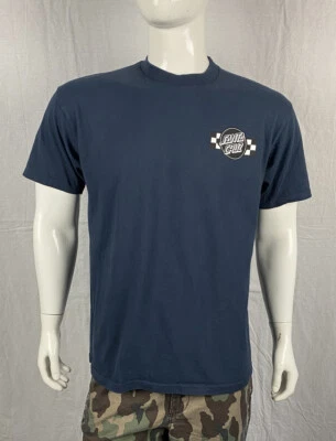 Santa Cruz Navy Blue Front Logo Short Sleeve T Shirt, A Grade, Mens Size Large - Image 1 of 4