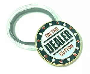 Pokerguard Poker Card Guard On The Dealer Button - 40mm -in Schutzhülle - Bild 1 von 2