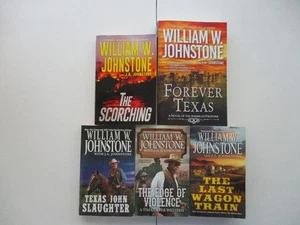 Box Lot of 5 William W Johnstone/J.A. Johnstone Pbk Novels (4 Westerns, 1 Other) - Picture 1 of 6