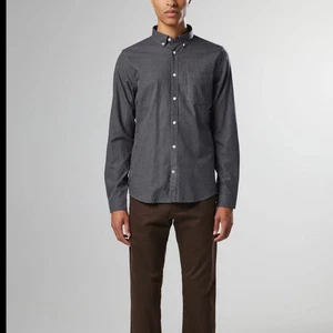 NN07 No Nationality Manza 5722 Camisa Abotonada Gris Calce Ajustado Para Hombres Grande Nueva con Etiquetas - Imagen 1 de 11