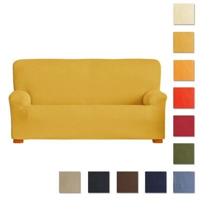 WELLDRY Copridivano 2 posti elasticizzato MILLERIGHE da 125 a 175 cm - diversi colori