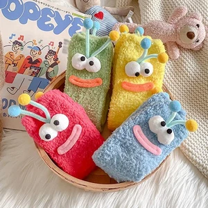 Cute Socks Winter Soft Sleep Bed Floor Socks Fluffy Socks Coral Hot Fleece B7L8 - Picture 1 of 21