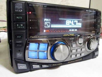 Alpine MDA-W966J 2DIN Car Audio CD MD Head Unit DSP Ai-NET Used Tested Working - Image 1 of 4