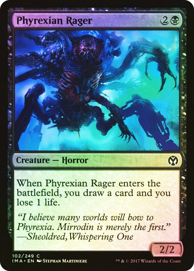 MTG FOIL Phyrexian Rager  - Iconic Masters #102 - Image 1 of 1