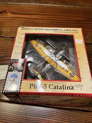 Model Power Postage Stamp Plane 5556-1 PBY-5 Catalina Display Stand - Image 1 of 4