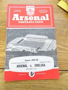Arsenal v Chelsea Div 1 April 9th 1960 - Picture 1 of 1