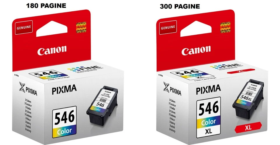 cartuccia d'inchiostro ORIGINALE CANON 546 546xl colori 180 pag / 300 pag ts3150