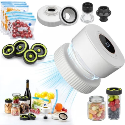 Vacuum Sealer Kit for Mason Jar, Auto Stop Electric Food Vacuum Sealer with Reus - Image 1 of 4