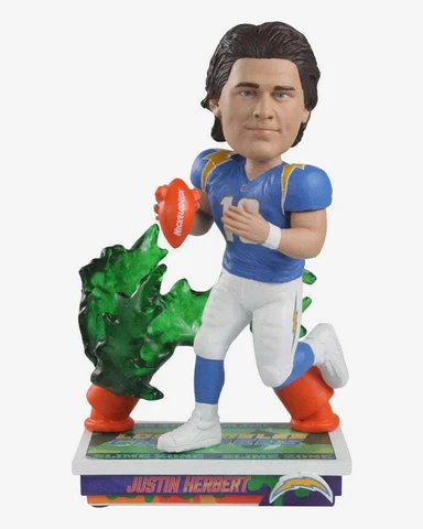 Justin Herbert Los Angeles Chargers Slime Zone Bobblehead NFL Football Cover