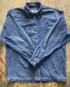 Vintage Tobi Sport Cordhemd - Large - Blau - Made in Hong Kong - Bild 1 von 12