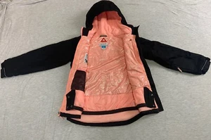 Columbia Girls Jacket Medium 10/12 Black Insulated Omniheat Omnitech Snow Jackt - Picture 1 of 10