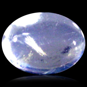 Piedra lunar azul arco iris 1,46 quilates ovalada intermitente en forma de cabujón (8 x 6 mm) arco iris - Imagen 1 de 1