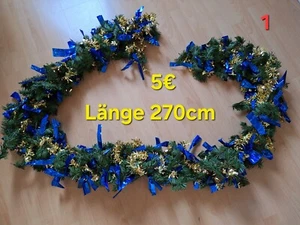 Weihnachtsdekoration Girlande - Bild 1 von 1