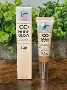 IT Cosmetics CC+ Nude Glow Skin Tint SPF 40 - 1.08 fl oz - Tan - Picture 1 of 4