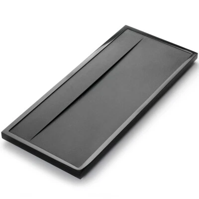 Stone Tea Tray Simple Pattern Black Stone Weighted Tea Table Water Draining Tray - Image 1 of 4