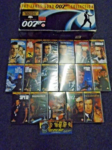 The James Bond 007 Collection - 17x VHS Tapes - PAL UK - All Tapes Sealed - Picture 1 of 8