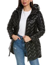 Via Spiga Chevron Quilted Coat Women's  S