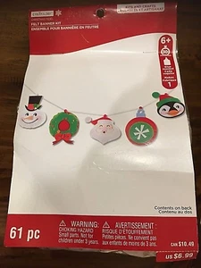 Creatology Christmas Noel Craft Felt Banner Kit 61pc New Age 6+ - Picture 1 of 3