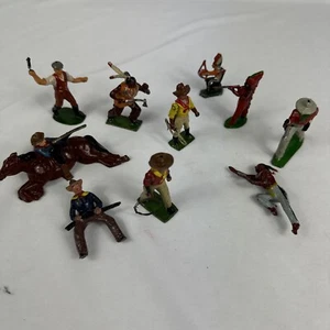 J. Hill And Other Vintage England Lead Toy Soldiers - Lot Of 10 Lead Soldiers - Picture 1 of 24