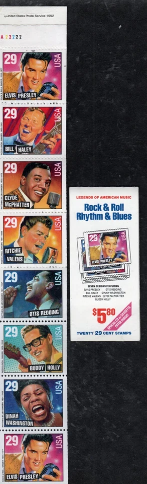 US Scott #BK204, Plate #A2222, Complete booklet - Image 1 of 1