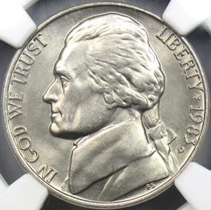 1983-D Jefferson Nickel NGC MS67 (Registry Quality)--(6581891-001) - Picture 1 of 5