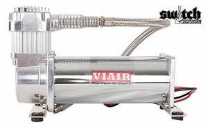 Viair 444C Single Air Compressor Ride Kit 200 psi for Air Suspension Chrome - Picture 1 of 12