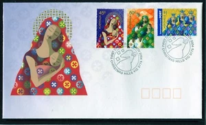 Juego de 3 estampillas internacionales de edición navideña de Australia 2004 FDC, como nuevas - Imagen 1 de 1