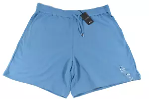 Armani Exchange Mens Bermuda Shorts S Blue Design Drawstring Logo - Picture 1 of 4