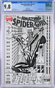 Amazing Spider-Girl #1 CGC 9.8 (Dec 2006, Marvel) Ron Frenz Sketch Cover Variant - Picture 1 of 2