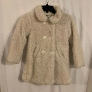 Kleid Mantel Jacke Kunstfell Zweireiher Elfenbein Größe 7 American Widgeon - Bild 1 von 6