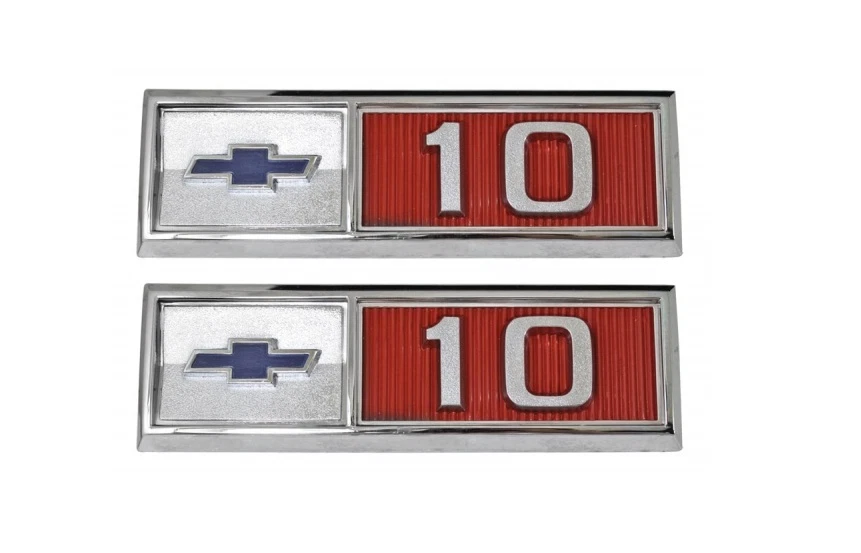 1965 Chevrolet Truck Front Fender Emblem Bowtie "10" New Trim Parts! - Image 1 of 1