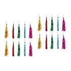 10Pcs Cat Teaser Wand Replacement With Bell Foil Tassel Toys For Pet Hunting