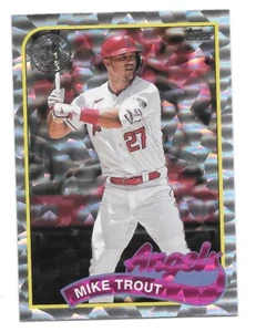 2024 Topps Serie 2 Mike Trout 1989 Topps Béisbol Foilboard -LA ANGELS- - Imagen 1 de 1