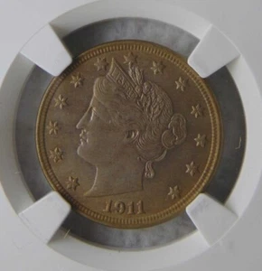 1911 Liberty Nickel 5C, MS 64, UNCIRCULATED - Picture 1 of 6