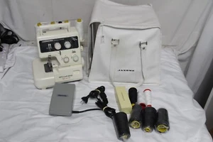 Janome EZY Lock 304D Overlocker Good Condition Tested and working + carry bag M - Picture 1 of 20