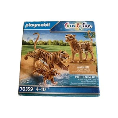 Playmobil Tigers 3pk 70359 Sealed New German made Quality Toys Box Slight Tear - image 1 of 4