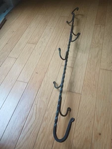 39 1/2 Zoll langer schmiedeeiserner Rattenschwanz Kleiderbügel internationaler Verkauf - Bild 1 von 2