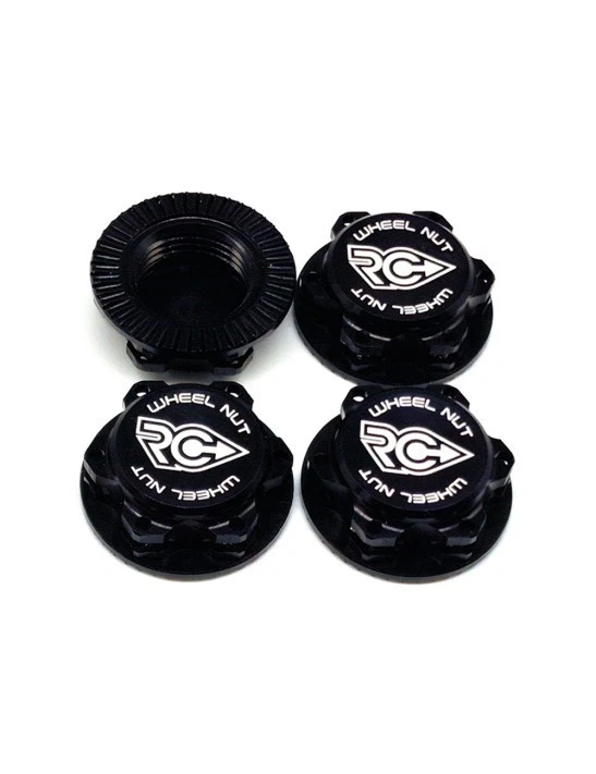 A033-BK Rc-Project Dadi Ruota Chiusi Autobloccanti per 1:8 Buggy - NERO - Immagine 1 di 1