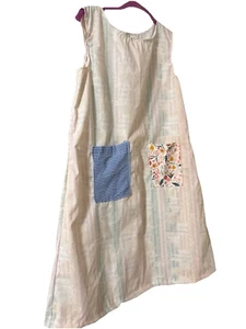 Vestido/disfraz de Annie huérfana para juegos. Talla 12 Casero.Algodón y Parches Lt - Imagen 1 de 2