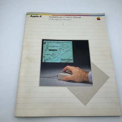 1980s Vintage Apple II AppleMouse II User Manual for Apple IIe Plus and II - Image 1 of 4