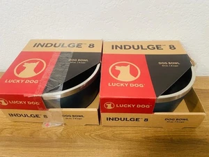 Lucky Dog Indulge 8 Hundenäpfe 64 Unzen 8 Tassen Teton blau (2 Schüsseln) - Bild 1 von 3