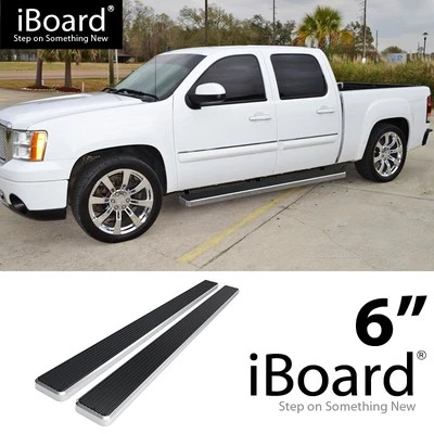 APS Polished Steel Step 6in Fit Chevy Silverado GMC Sierra Crew Cab 01-13 Foto 1 de 4