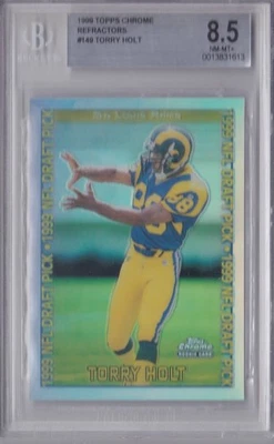 1999 Topps Chrome Refractor - Torry Holt Rookie Card #149 - RC - BGS 8.5 !!! - Image 1 of 2